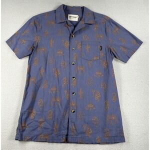 Pyknic Men's Adios Burritos Button Up Short Sleeve Shirt Sz M Cotton Blend EUC